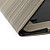  élégant étui en cuir rayé avec support pour iPad 2/3/4