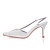  top en satin de qualité supérieure du talon haut fermé orteils avec des chaussures de mariage strass mariée (A2066)