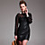  TS Pearl Embellished High Waist Dress