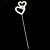  Rhinestone Bride & Groom's Initials Cake Topper