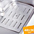  Kitchen Aluminum Foil Sink Non-slip Pad (Silver)