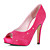  Satin Stiletto Peep Toe Pump with Rhinestone Wedding Shoes (More Colors)
