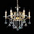  Lámpara Chandelier Vela de Cristal con 6 Bombillas - KISSIMMEE