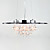  kristal hanglamp met 8 lampjes in artistiek ontwerp