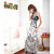  chiffon maxi jurk met v-hals en bandjes (meer kleuren)