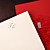  Wedding Invitation With Red Velet And Rhinestone Sleeve (Set of 50)