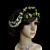  papel encantador e flor do falso com headpiece menina fita de noiva / flor