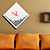  Novelty Fallen Numbers Pattern Analog Wall Clock (White, 1xAA)