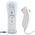  Par de Mandos 2 en 1 MotionPlus con Nunchuk para la Wii (Negro y Blanco)