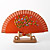  espagnol de style d'orange ventilateur (jeu de 4)
