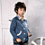 jongens v-hals katoen fleece jas