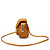  ronde faux dames leer kruis lichaam / mini bag