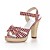  Fabric Chunky Sandals With Bow/Buckle For Party & Evening (More Colors)