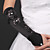  Satin Bridal Gloves With Appliqués And Beading (More Colors)