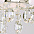  ONTARIO - Lampadario motivo floreale in cristallo con 9 lampadine