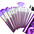  Professional Brush Set With Dark Lovely Pouch(16 Pcs)