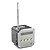  mini kube digital FM radio høyttaler (microSD Reader, usb, FM radio, assorterte farger)