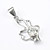  sterling zilveren hanger - bloemen