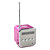  mini kube digital FM radio høyttaler (microSD Reader, usb, FM radio, assorterte farger)