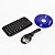  Mini Bluetooth sans fil clavier QWERTY (noir)