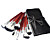  Spazzola set professionale scuro con tasca bella (18 pz)