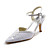  Satin Stiletto Sandals With Stitching Lace For Wedding (More Colors)
