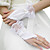  Guanti da sposa in raso con fiocco / applique