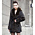  collo a scialle manica lunga pelliccia di coniglio party / ufficio cappotto (altri colori)