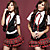  scuola ragazza nera giubbotto spunta rosso modello gonna costume mini (4 pezzi)