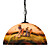  Picture Patterned Pendant Light with 1 Light