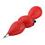  Strawberry Shaped Blue Ink Ballpoint Pen with Magnet (Red)