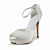  Satin Stiletto Heel Peep Toe / Pumps With Rhinestone Wedding Shoes (More Colors Available)
