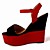  NILA - Wedge Wedge Hæler Leatherette