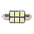  36 milímetros 6 SMD Super White 5500k lâmpada LED