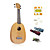  yadars - Ukulele soprano caoba con Funda / pitch pipe / picos / capo (en forma de piña)