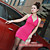  noche sexy club de estilo vestido sin espalda straped