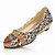  des animaux d'impression peep toe velours chaussures basses talon compensé (plus de couleurs)