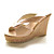  Patent Leather Wedge Heel Slippers / Platform Party Evening Shoes (More Colors Available)