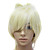  Capless Short High Quality Synthetic Blonde Straight Hair Wig