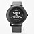  Unisex Leather Analog Quartz Wrist Watch (Black)