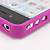  Carcasa de Silicona de Peonias 3D, para el iPhone 4 y 4S