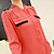  Metallknopf Chiffon Hemd