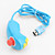  Mini MotionPlus Remote and Nunchuk Controller for Wii/Wii U (Blue)