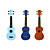  yadars - ukulele soprano avec housse / pitch pipe / pics / capo (multicolore)