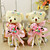 Lovely Bear Favor Bags- Set of 6(More Colors)