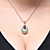  Water Droplet Design Crystal and Platinum Plated Alloy Necklace with Earrings