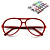  rétro célébrité monture de lunettes