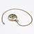  Women's Roman Numerals Style Mechanical Analog Pocket Watch (Bronze)