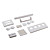 filtro anti-pó guarda e kit limpador de disco para Nintendo Wii (branco)