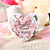  Personalized Heart Shaped Favor Tag - Rose (Set of 60)